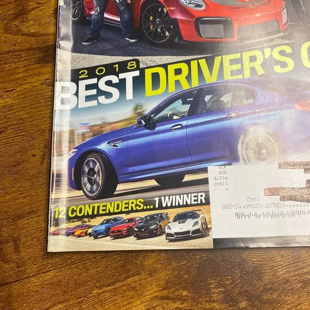Motor Trend November 2018 2018 Best Driver's Car 12 Contenders... 1 Winner (Maga